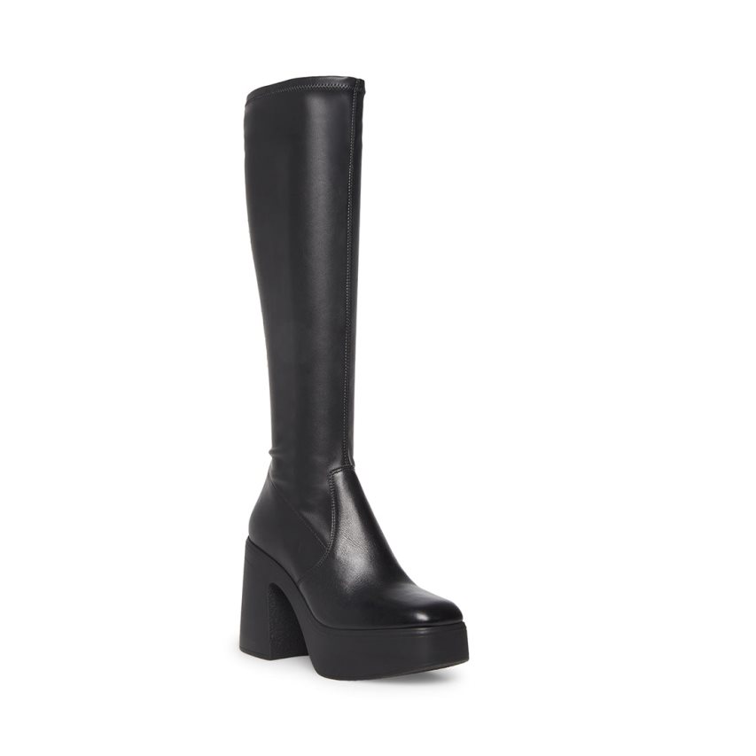 Black Steve Madden Phoenix Women's Knee-high Boots | PH 5840MCT